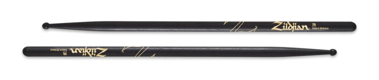 ZILDJIAN Drumsticks, Hickory Wood Tip series, 7A, black_11zon.webp