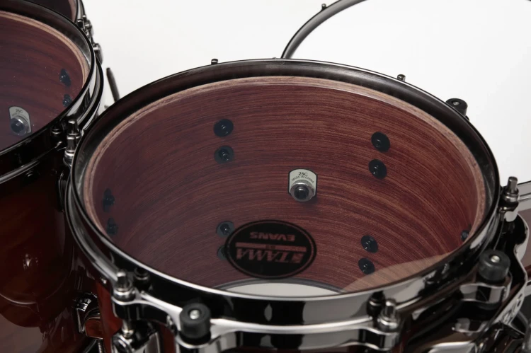 tama-starclassic-bubinga -shell-kit-5-pcs-gloss-african-cherryblack-nickel-hw